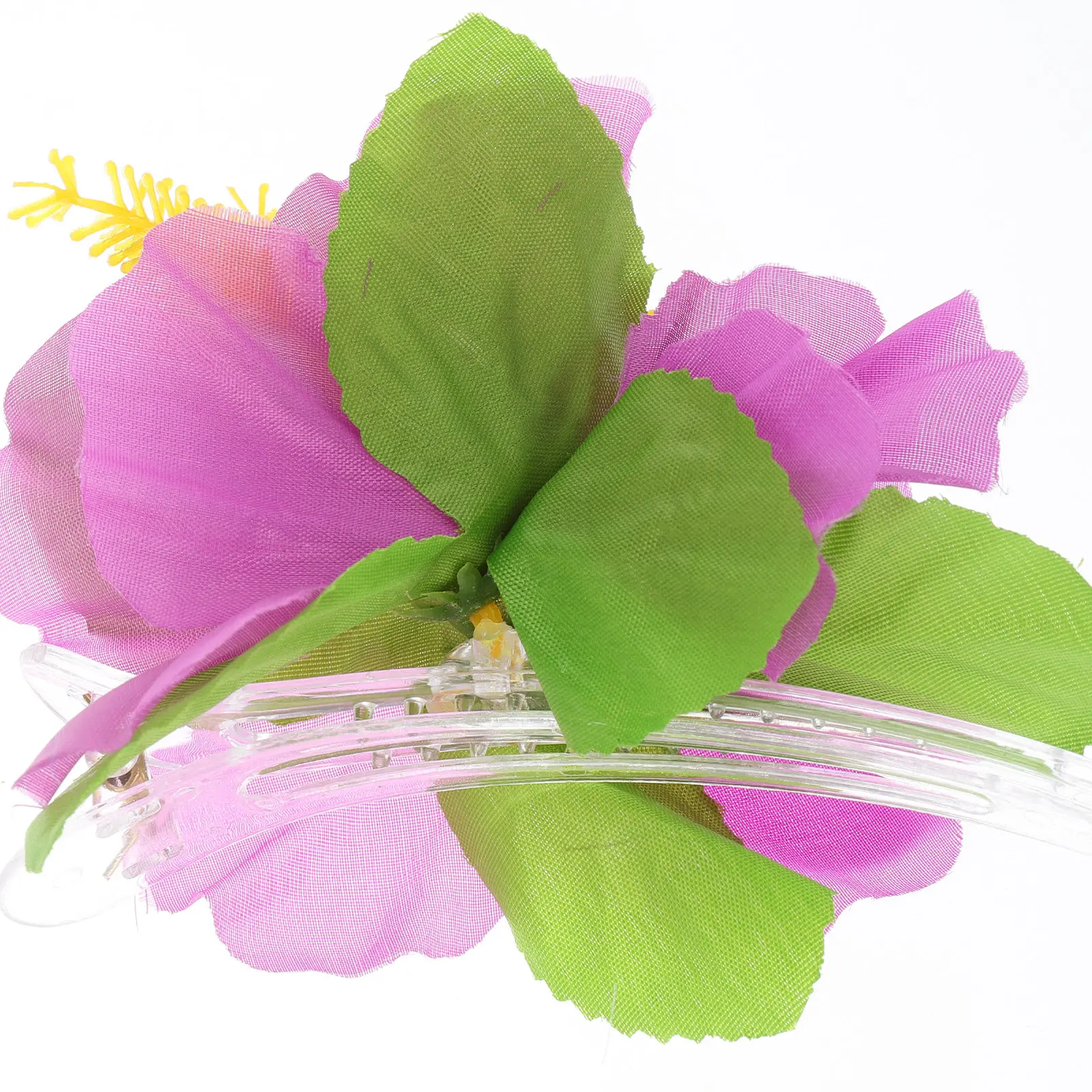 8Pcs Flower Hair Clips Hawaiian Style Barrettes for Beach Luau Wedding Prom Summer Picnic Daily Wear Bridal