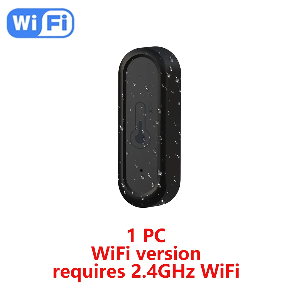 Tuya WiFi/Zigbee Smart Temperatur- und Feuchtigkeitssensor, IP65, wasserdicht, für den Außenbereich, APP-Fernüberwachung, funktioniert mit Alexa, Google Home