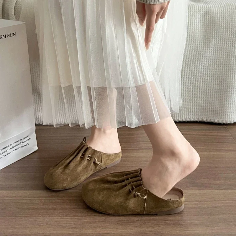 

Женские тапочки, модные повседневные удобные тапочки на низком каблуке с квадратным каблуком и ремешками, повседневные универсальные тапочки для дома и улицы