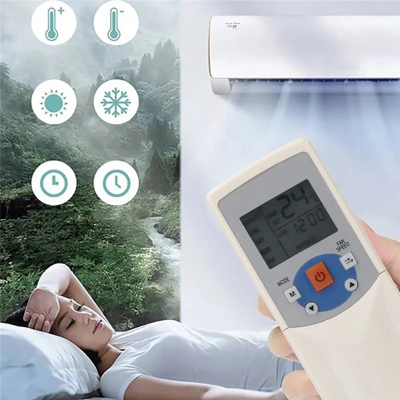 Télécommande blanche pour climatiseur Midea R05/BGE RM05/BG(T), support E-A R05/BGCE