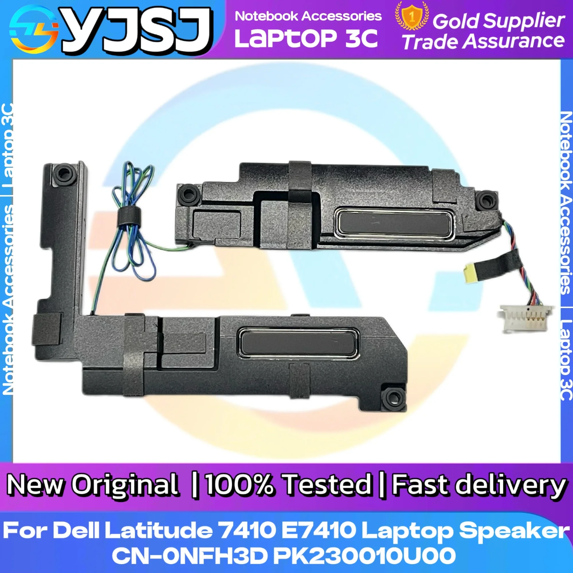 New Original For Dell Latitude 7410 E7410 Laptop Built-in Speaker 0NFH3D NFH3D CN-0NFH3D PK230010U00 Fast Ship