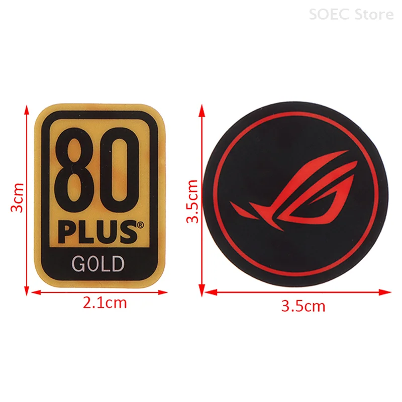 1pcs Power Supply 80plus Certification Computer Host Fan Sticker Exhaust Fans Label Case Fan Paster Graphics Card Fan Stickers