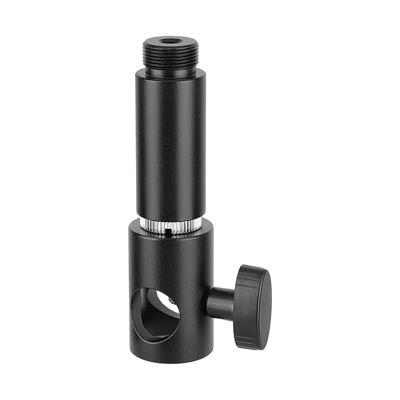 Cabezal de soporte de luz CAMVATE de 16 mm con tornillo de rosca macho de 5/8 "-27 para soporte de clip de micrófono