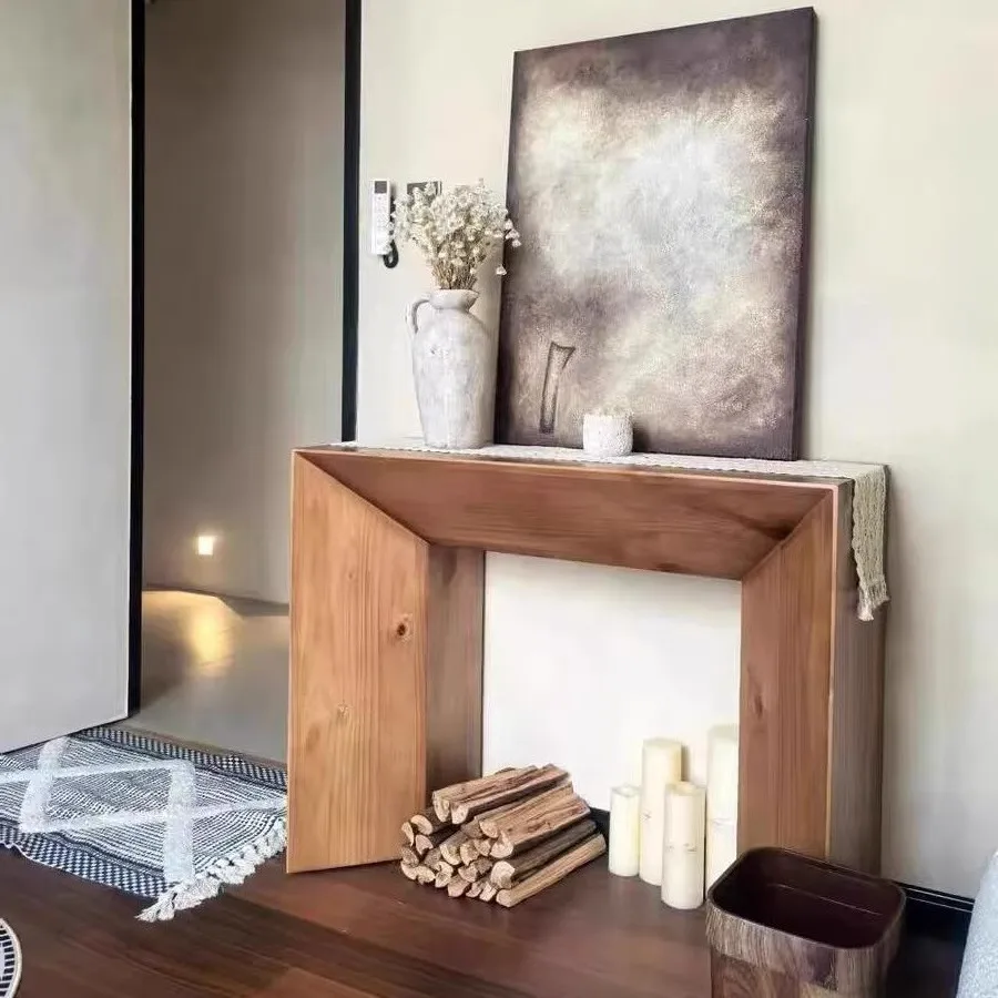 

Входной стол из цельного дерева в стиле ретро, американский дизайн, входной стол, изысканная элегантная мебель для гостиной, Im Foyer YS40CC