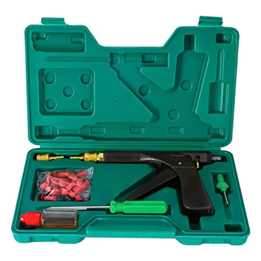 

Tire Repair Kit, Tire Plug Kit Heavy Duty Profional, Deluxe Tubel Tire Pler Repair Kit with Mushroom Plug for Motorcycle, Truck