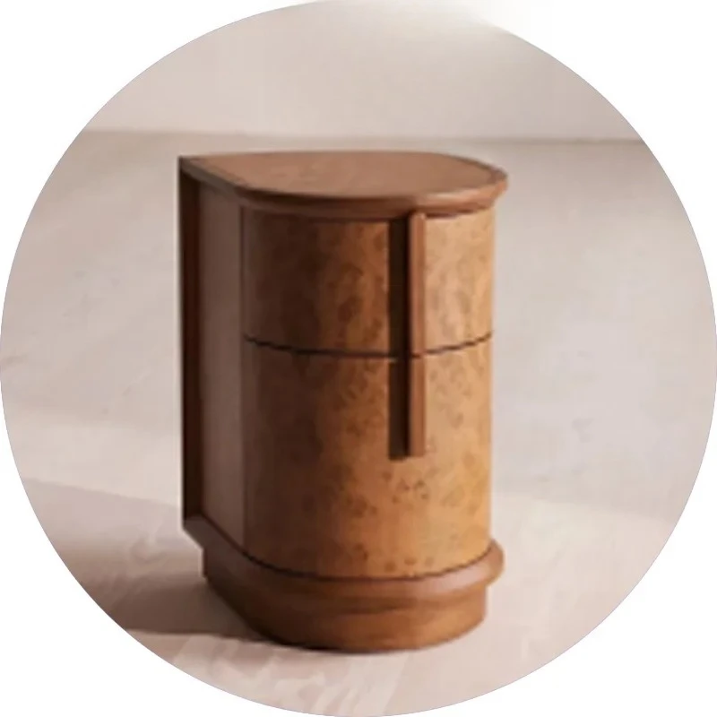 

Bedside table medieval American retro side cabinet bedroom storage locker tree tumor skin old Qianfeng furniture foreign trade