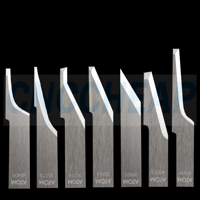 Imagem -05 - Lâminas de Faca Atom Flashcut 01048869 Atom 48869 Faca Vibratória de Aço de Tungstênio Lâmina Oscilante Cnc Cortador Digital Espuma de Couro