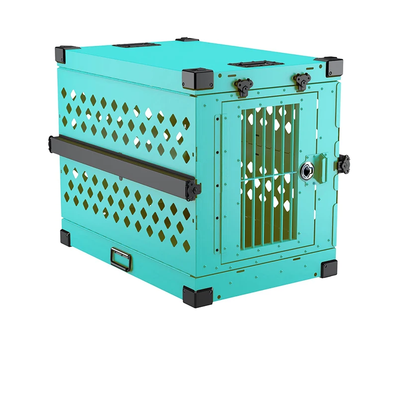Durable Aluminum Alloy Portable Car Mounted Dog Training Cage Dog Crate