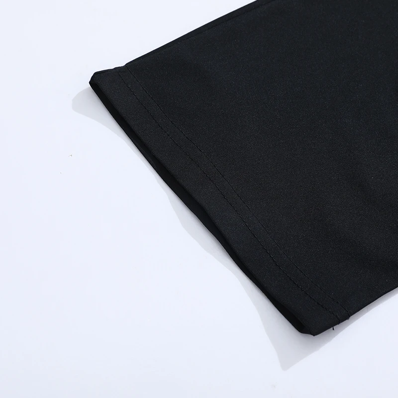 تي شيرت رجالي بأكمام قصيرة مطبوع عليه يد صلاة داكنة، متوفر باللونين الأبيض والأسود + مقاس كبير. الطباعة الخلفية مثيرة للغاية، فضفاضة، مريحة، مثالية لأزياء الشارع الصيفية، مناسبة للارتداء اليومي أو الخروج