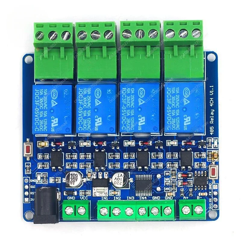 Modbus RTU 4-way Relay Output 12V 4-way Switch Input 485 Communication TTL Pin Header Communication