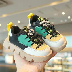 Çocuk Sneakers ilkbahar ve sonbahar 2024 yeni stil erkek ve kız anti-kaygan rahat yumuşak Unisex bebek ayakkabısı Sneaker