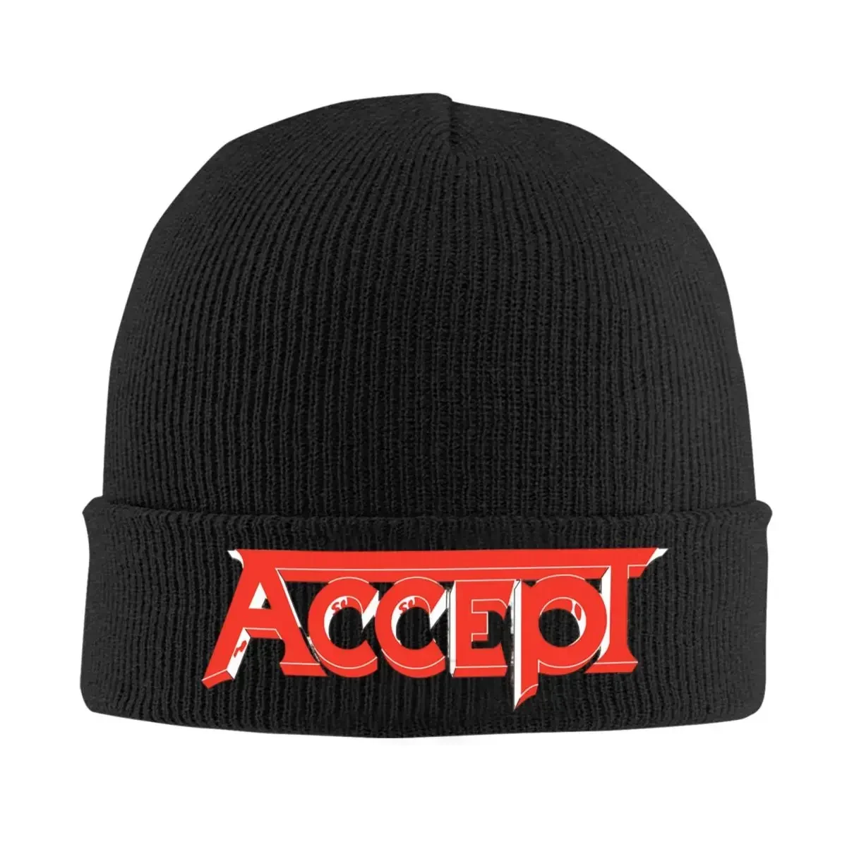 Accept  Music Band Rock Accessories Warm Winter Slouchy Beanie For Unisex Knitted Skull Cap Bonnet Hats