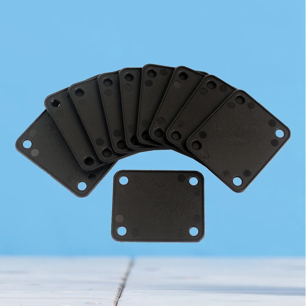 10 個の標準エレキギターネックプレートガスケット補強ワッシャーベースネックジョイント用長持ち