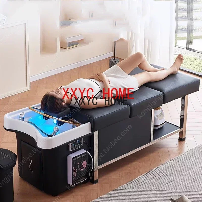 Shampoo Water Tank Portable Hair Equipments Luxury Lettino Massaggio Furniture MQ50SC