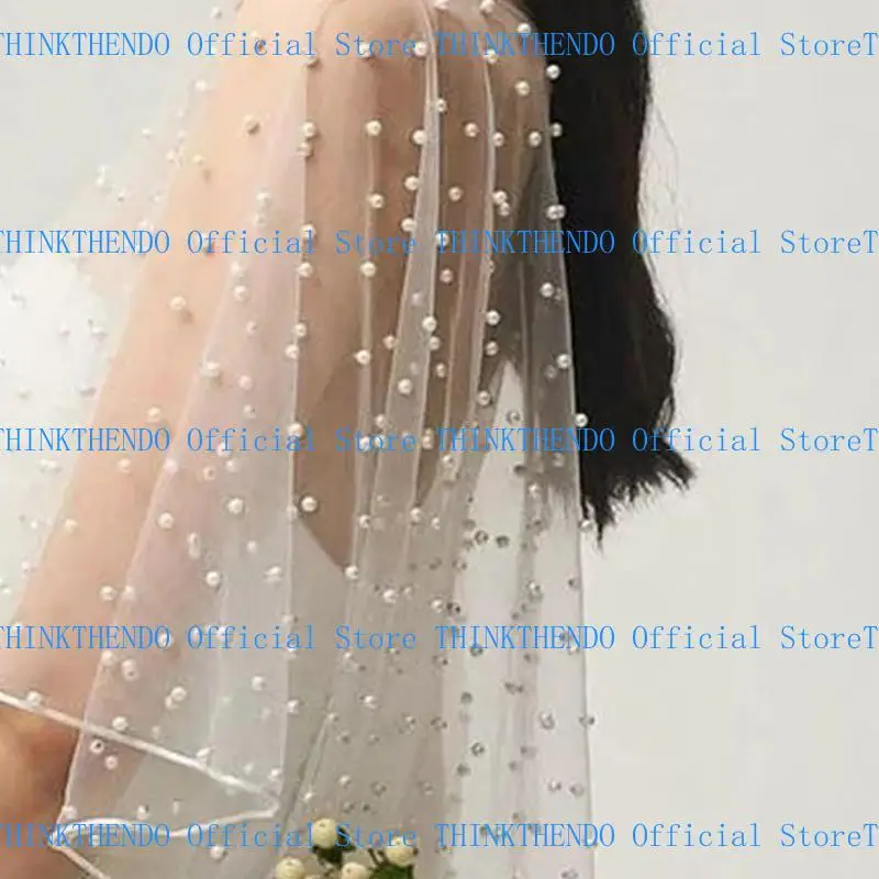 

39BB Shawls with Pearl Beads Embroidery Bridesmaid Capelet Shrug for Party Evening