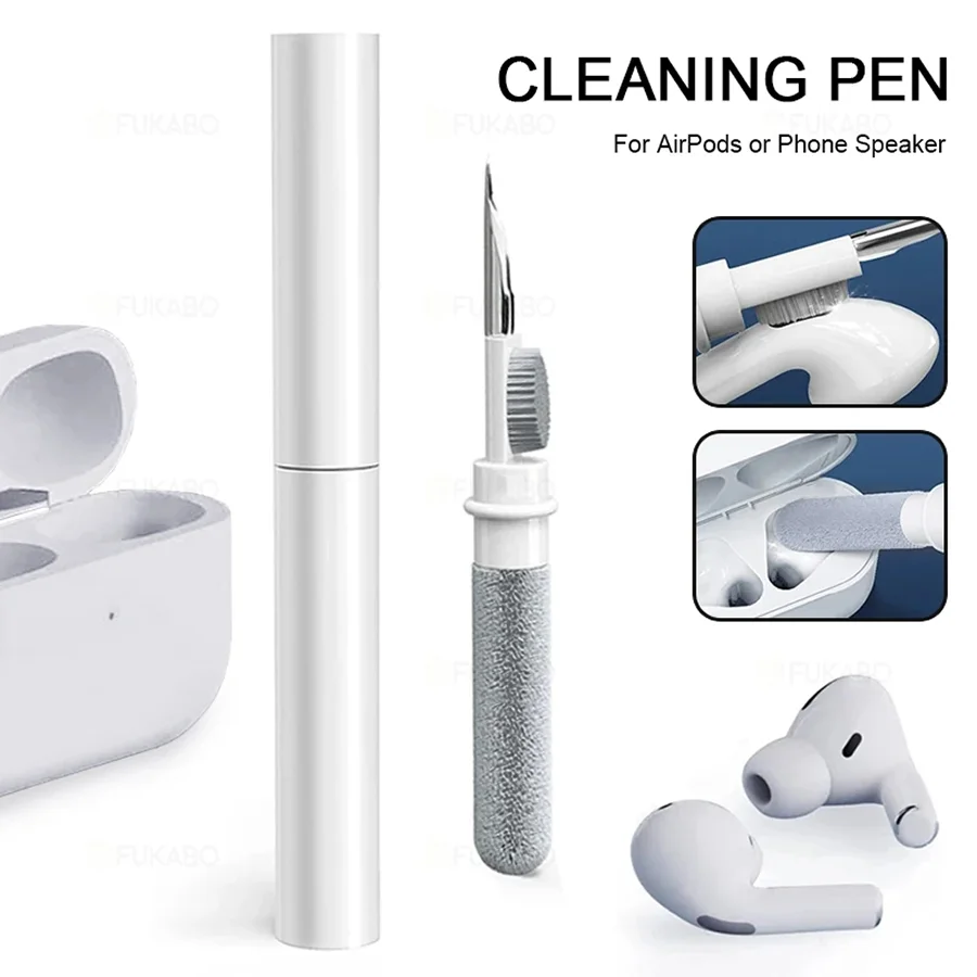 Portable Bluetooth Cleaning Pen Tools Earphone Plug Cleaning Earplug Case Cleaning Brush for Airpods