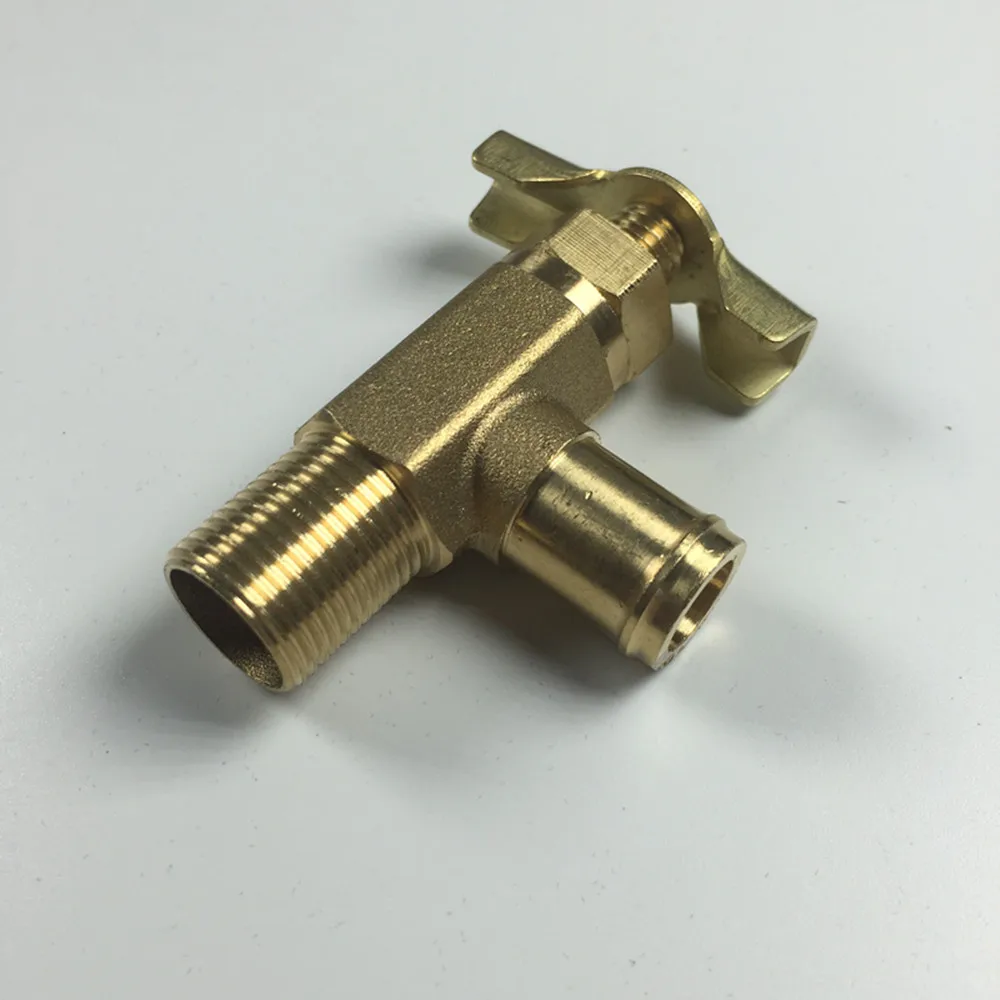 Grab Excavator Air Condition Warm Water Valve 20mm Thread Dia For Daewoo