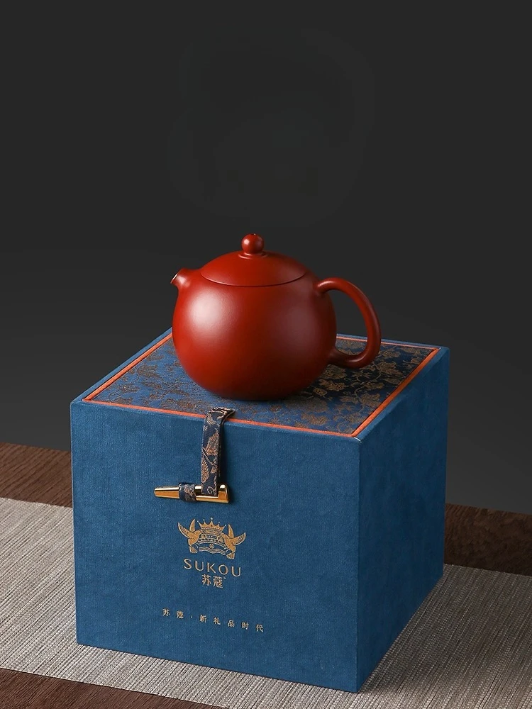 

Yixing Raw Mine Dahongpao Zisha Pot Dragon Egg Pot ручной работы Zhu Ni Kung Fu Чайный сервиз Чайные подарки