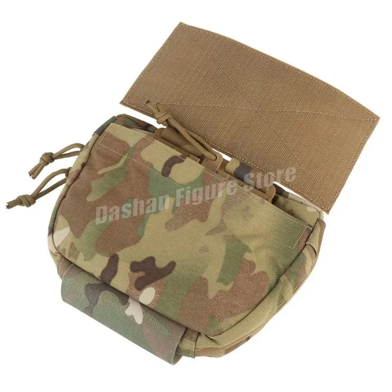 Tactical Vest Sub Abdominal Pouch Hanging Raid Drop Bag Shoulder Pack Hook Loop Airsoft Hunting Fast Access IFAK Storage Bag