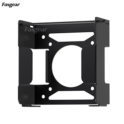 Fasgear Pure Aluminum Metal VESA Mount for Mac-mini M4 2024, Monitors Mounting Bracket for Under Desk with Anti-theft Function