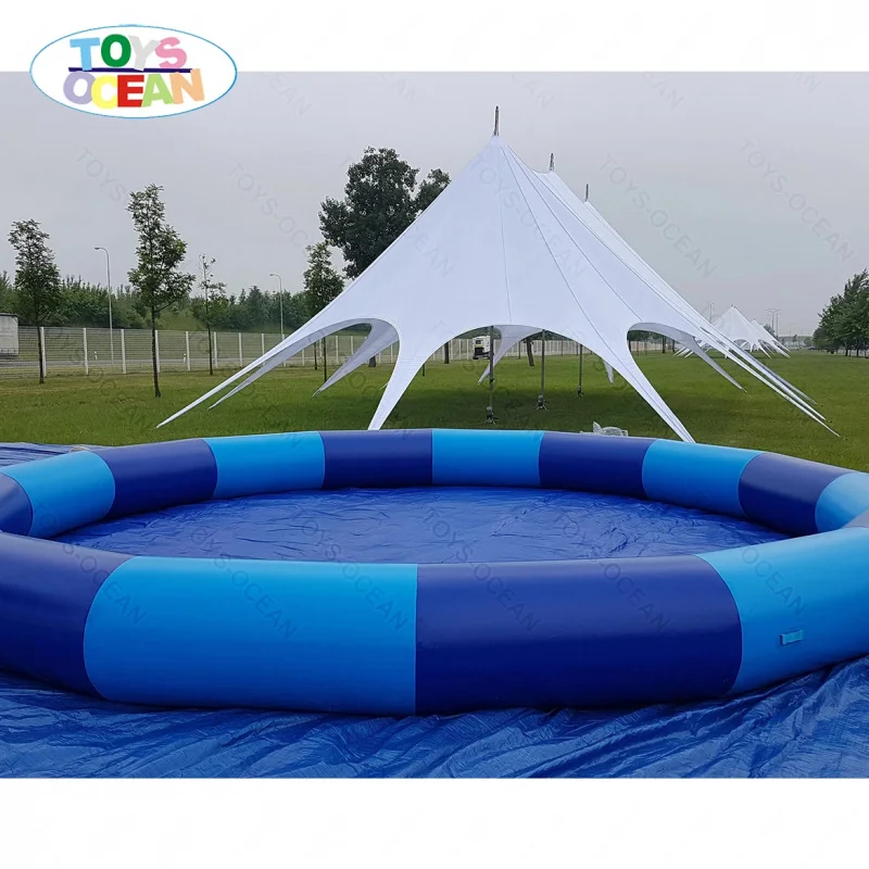 Factory Customized Commercial Amusement Equipment Inflatable Swimming Pool with Hand Boat Kids Pool Park for Sale