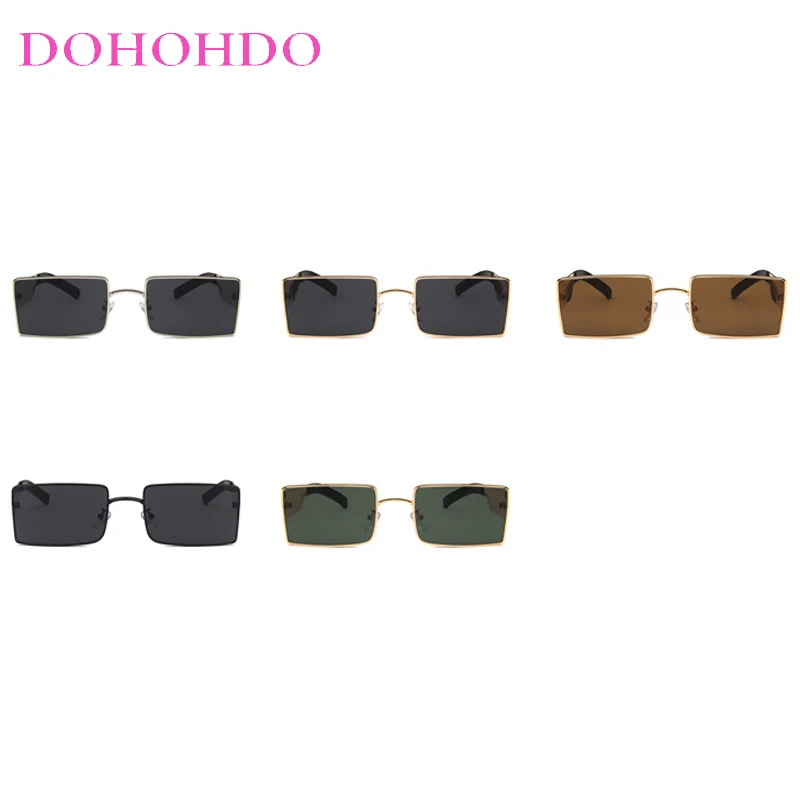 

Luxury Brand Design Small Square Sunglasses For Women Men Brand Steampunk Metal Frame Eyeglasses Driving Travel Glasses UV400