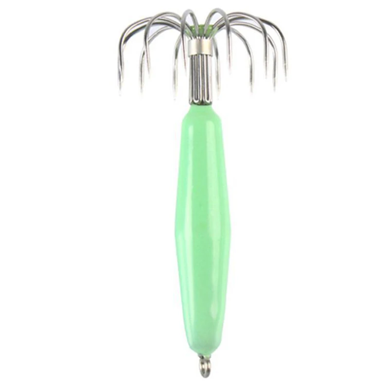 Jig Squid Hooks Lure Glow In Dark For Father As Gifts