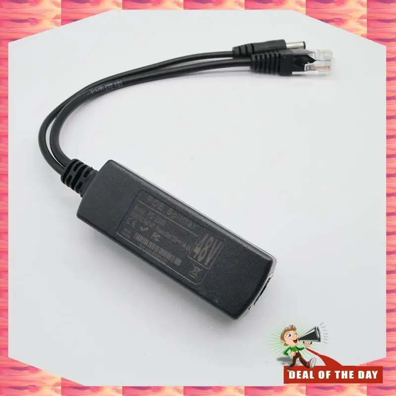 24-Hour Delivery Gigabit Mini Poe Splitter 10/100/1000Mbps POE Splitter DC Output 12V Power Over Ethernet IEEE 802.3Af For IP Ca