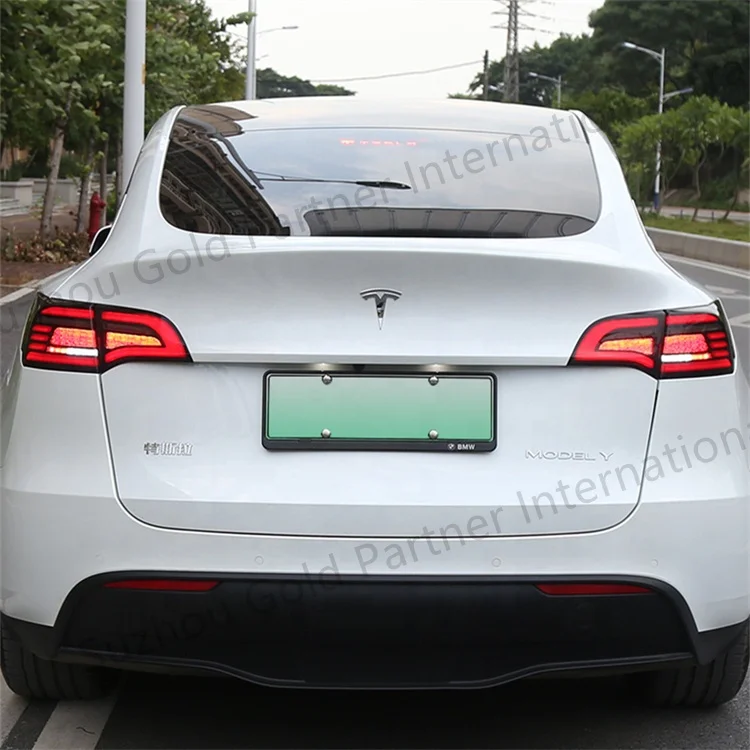 Carro Tronco Fumado LED Luzes Traseiras, Dinâmico Turning Streamer, Reverse Taillight Freio, Kit Lâmpada para Tesla Model 3