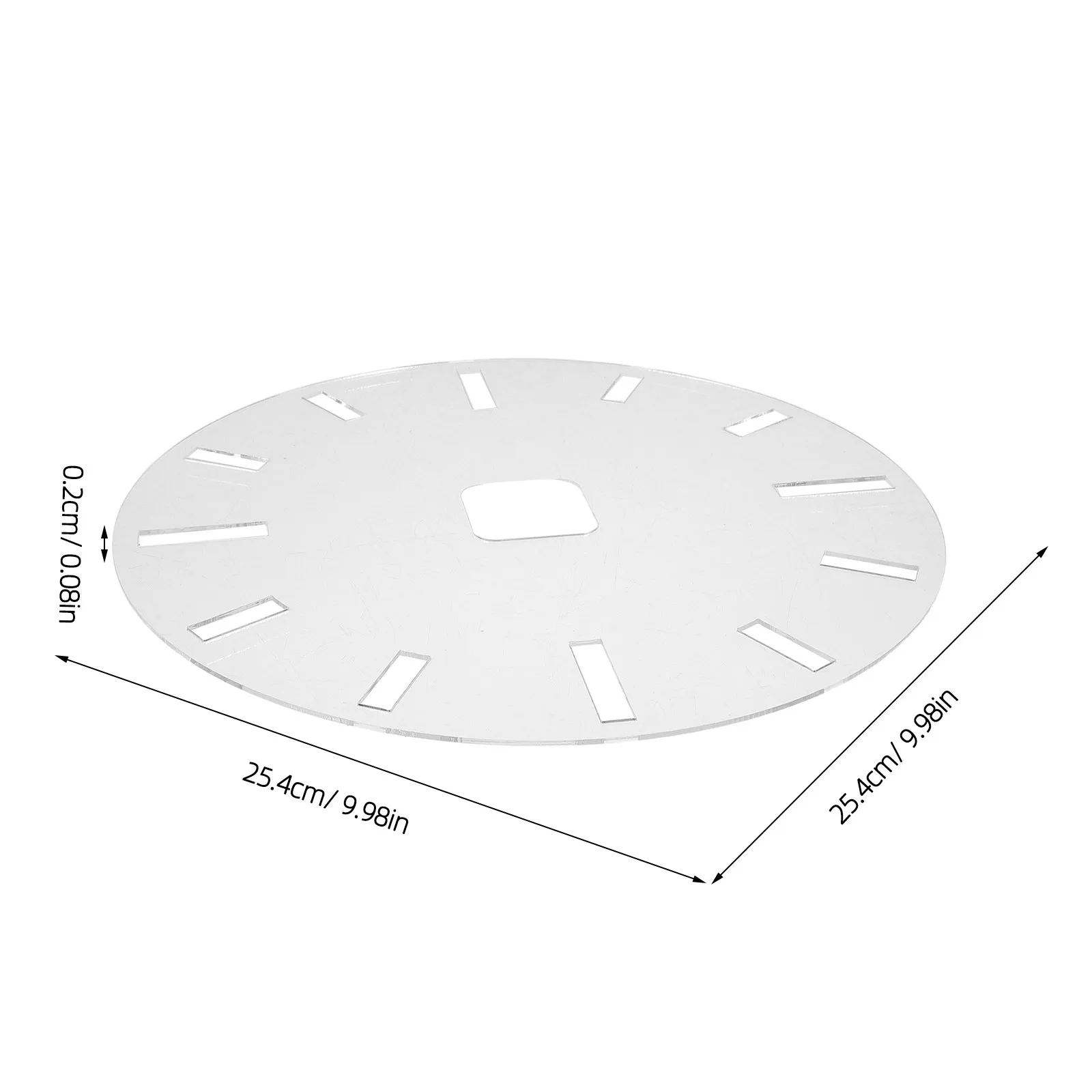 Acrylic Clock Template for Woodworking Crafts