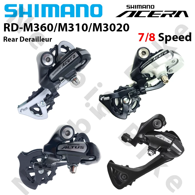 Shimano Acera RD-M360 M310 M3020 Przerzutka tylna 7 8S 21 24 S MTB dla 3x7S 3x8S 21S 24S Przekładnia prędkości Rower górski Kolarstwo