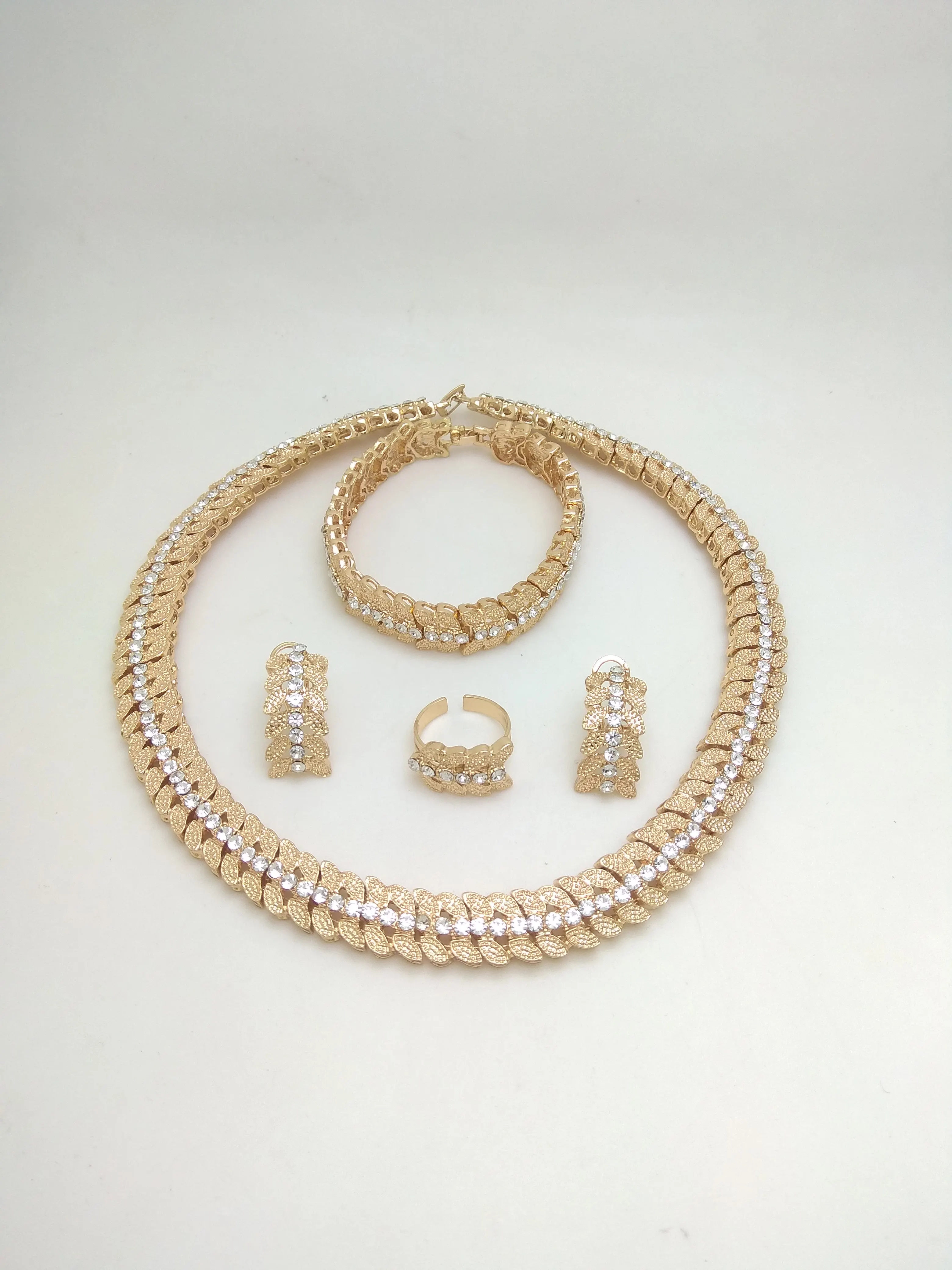 2023 Kingdom Ma Earrings And Necklace Jewelry Set Dubai Woman Gold Jewelry Set Free Shipping African Gold Plated