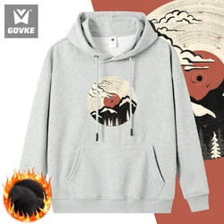 Autumn and Winter Antiquity Anime Painting Style StreeTwear Men's Hoodies Halloween Trend Printed Hoodie Unique Design Polyester