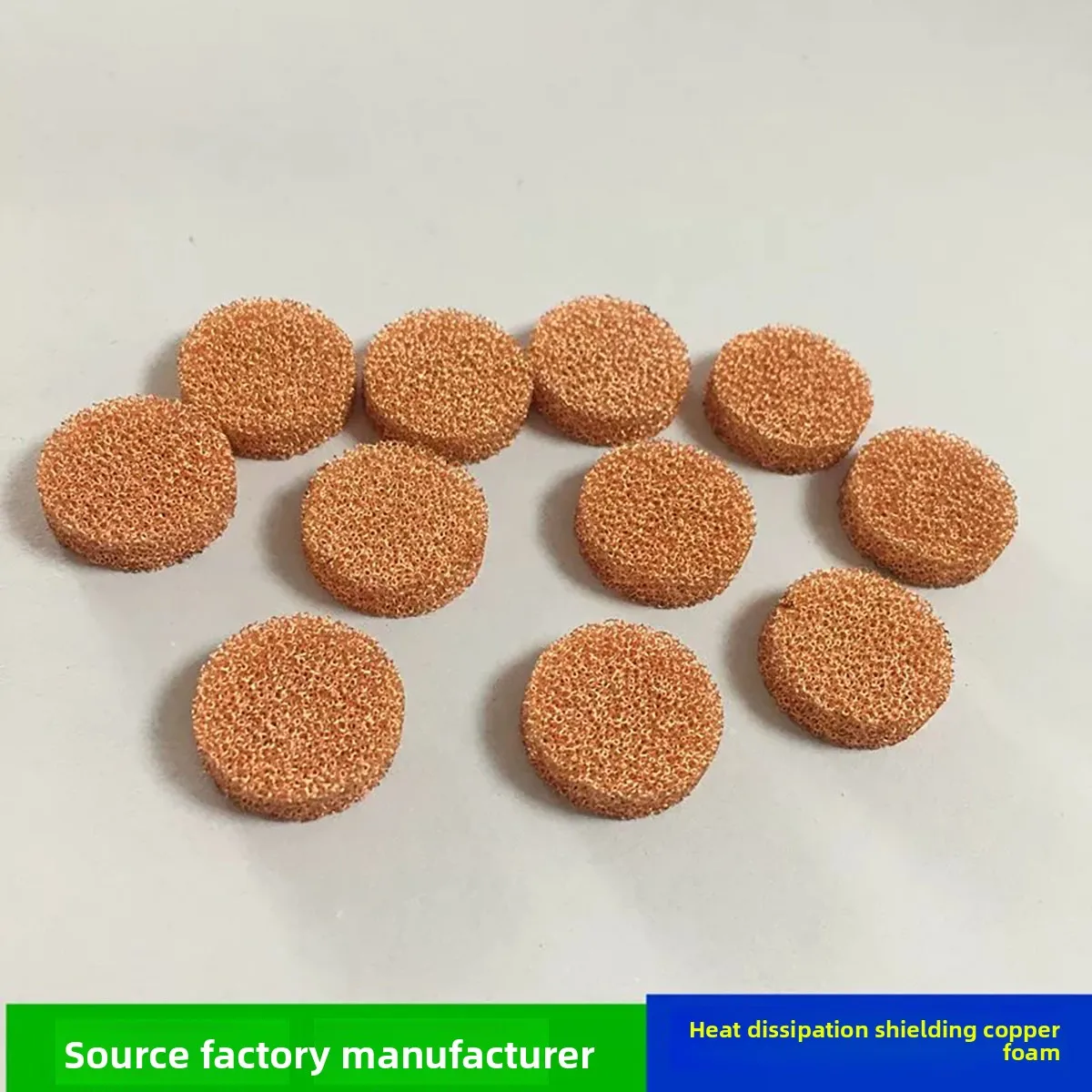 19PPI Honeycomb Foam Copper Sheet, Copper Nickel Alloy Metal Foam Mesh, Sound Absorption Noise Reduction, Heat Dissipation, Phas
