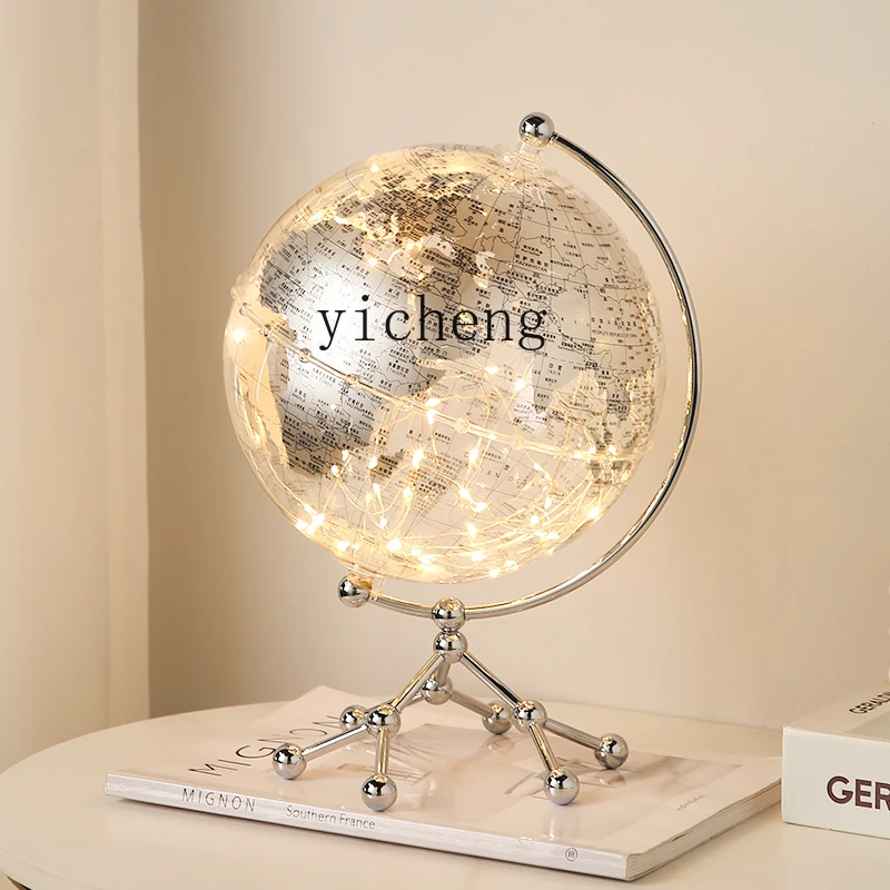 

TWR globe transparent art ornament high-end home light luxury decoration