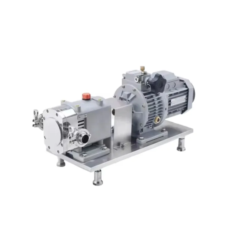 Stainless Steel Food Grade Sanitary Rotary Pump | High Viscosity Medium Transport GMP Certified Customizable Connections