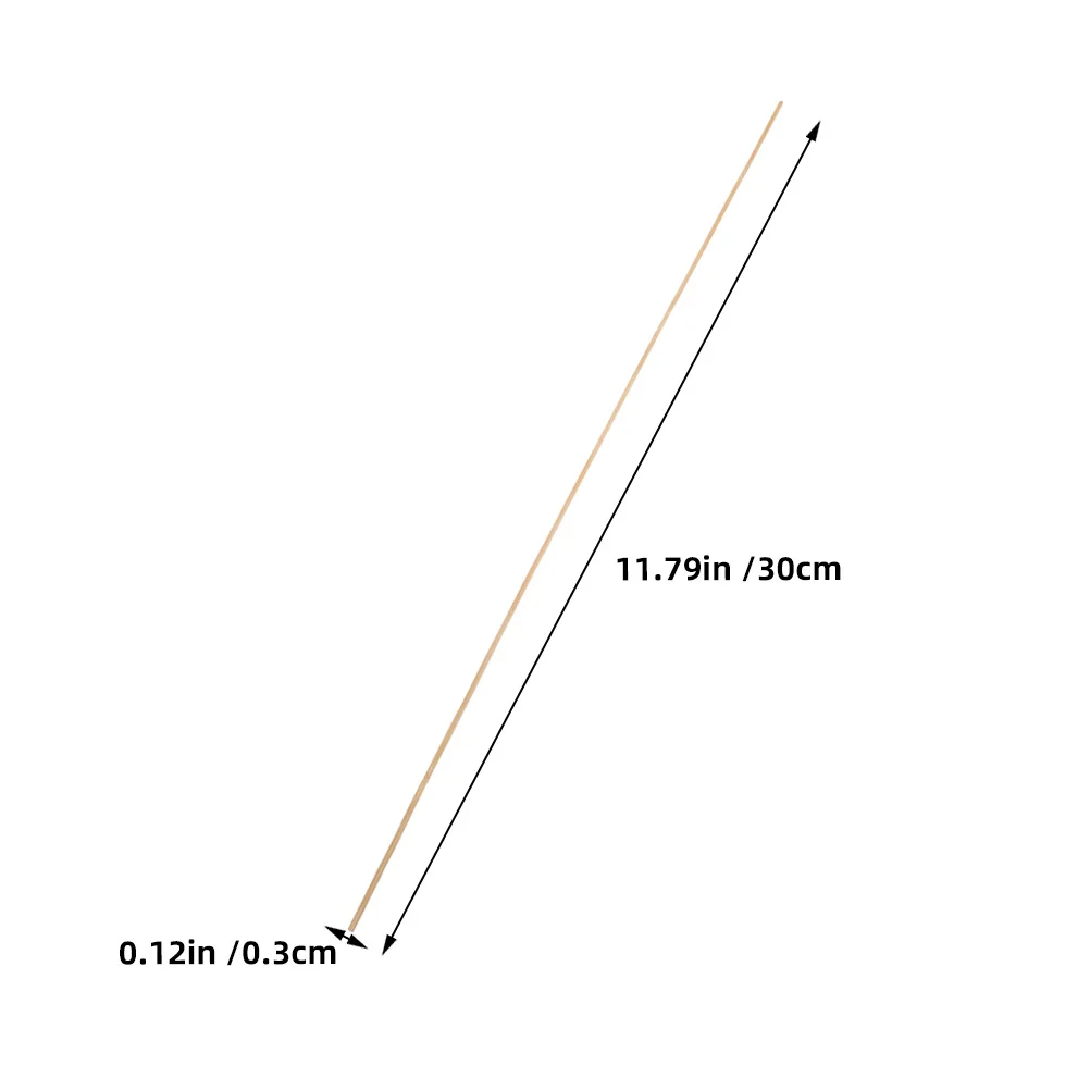 50 Stuks Kite Maken Materialen Bamboestokken Lange Lichtgeel Craft Strips Onvoltooide voor DIY Kite Frame Ondersteuning Staven Accessoires