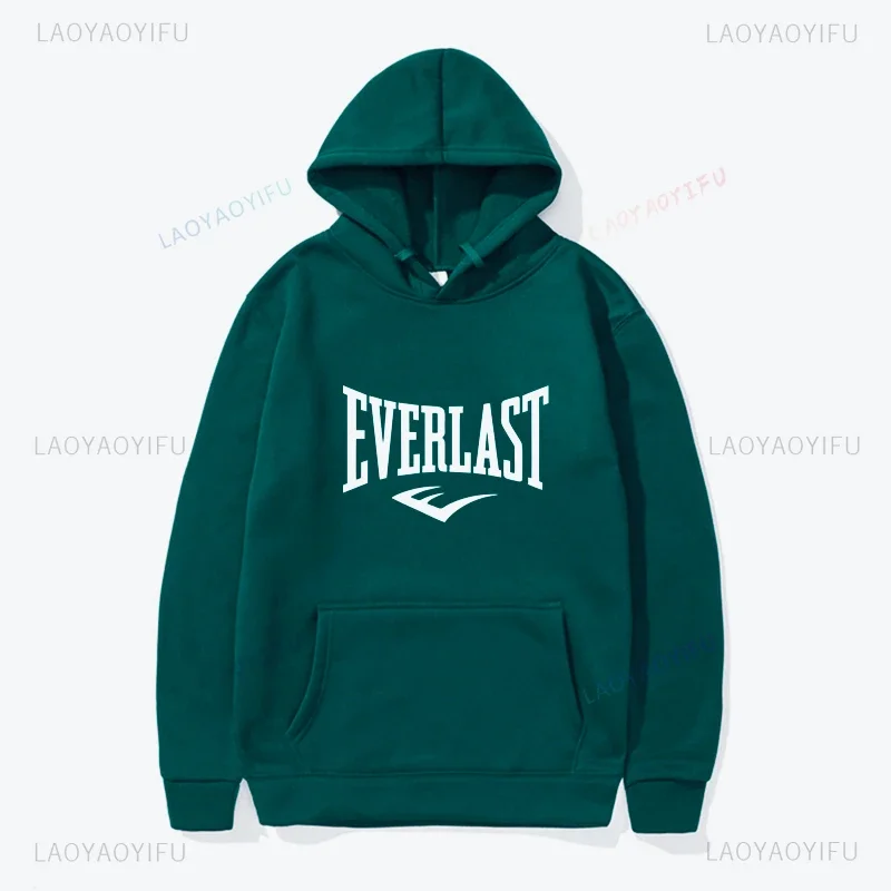 EVERLAST Men\'s Hoodies Fashion Long Sleeve Printing Sweatshirt New Autumn Winter Harajuku Pullover Sports Man\'s Hooded Sweatshi