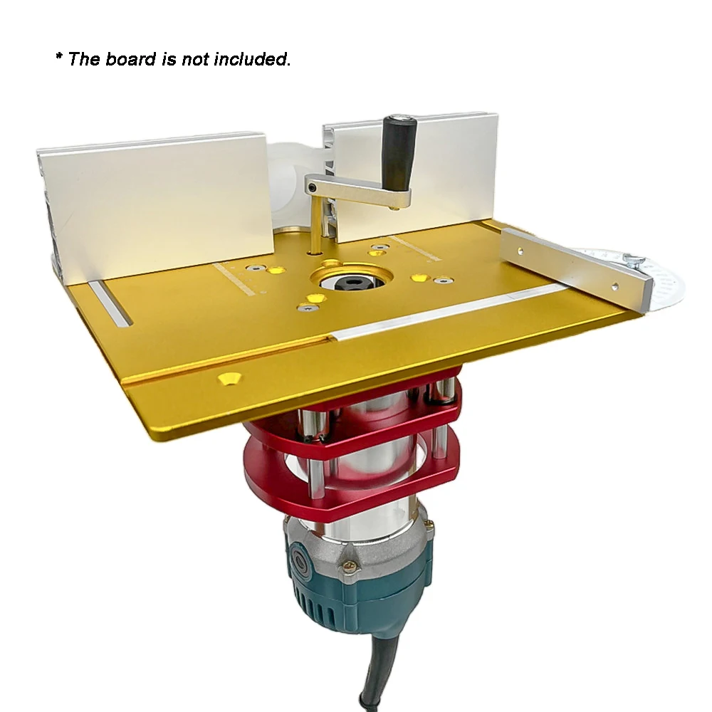 Woodworking Router Lift Table for 64-66mm Diameter Motor Aluminum Lifting Platform Stand for Engraving Trimming Machine