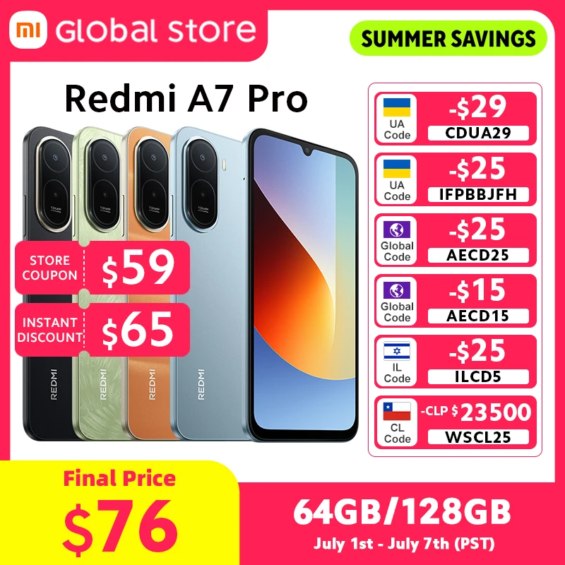 New Global Version Xiaomi Redmi A7 Pro Smartphone 64GB / 128GB ROM