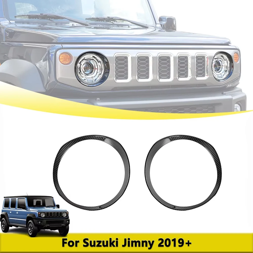 

Headlight Decoration Cover Trim For Suzuki Jimny JB64 JB74 JB64W 2019-2025 Front Light Frame Cover Car Part Exterior Accessories