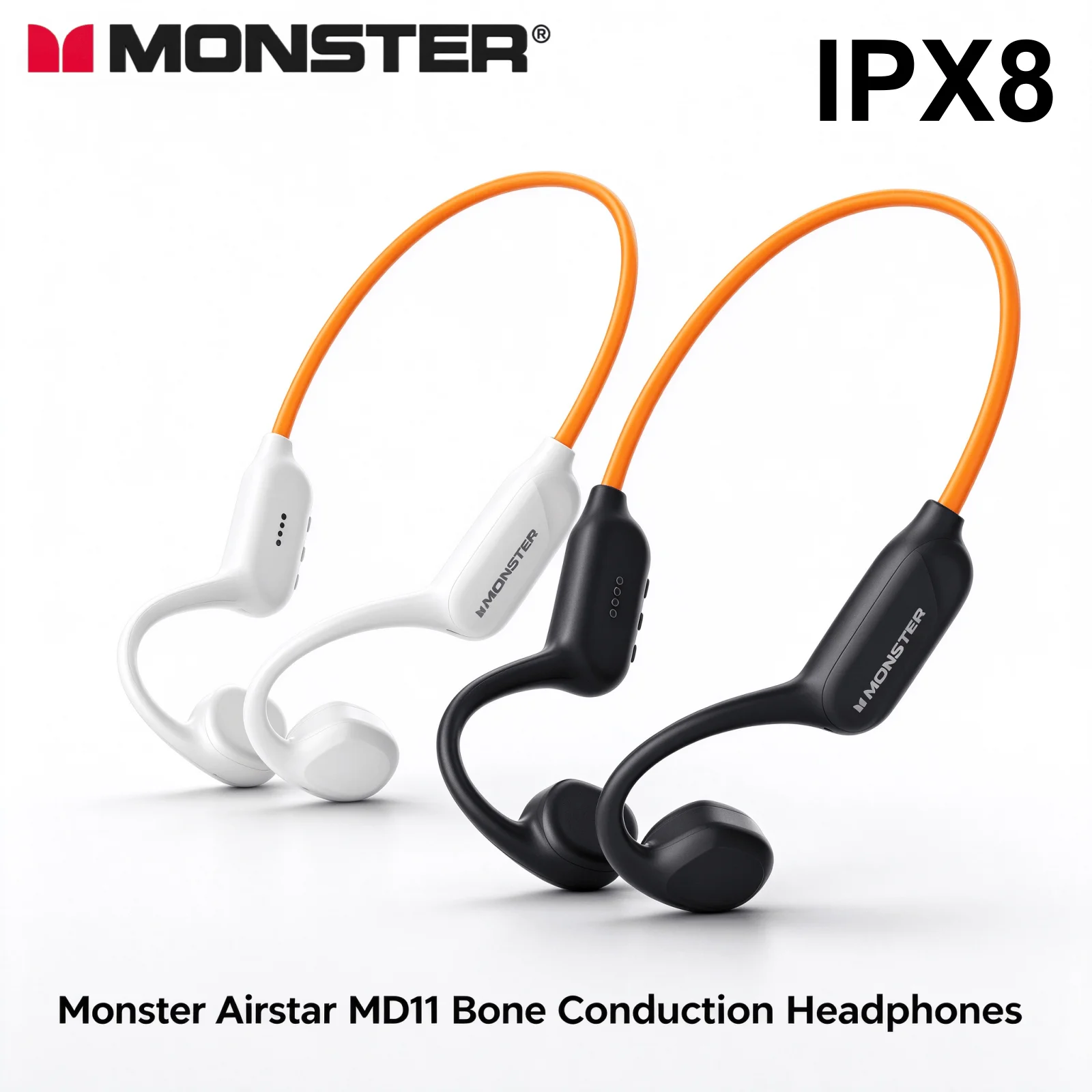 Bone Conduction Headphones Swimming Ip68 - Monster MD11 Bone Conduction Earphones Open