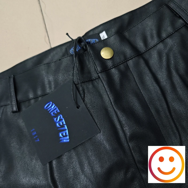 reflective Leather Waist Belt Zipper Press Button Emboridery Logo Shorts Men Women High Quality Summer Outside Black Shortpant