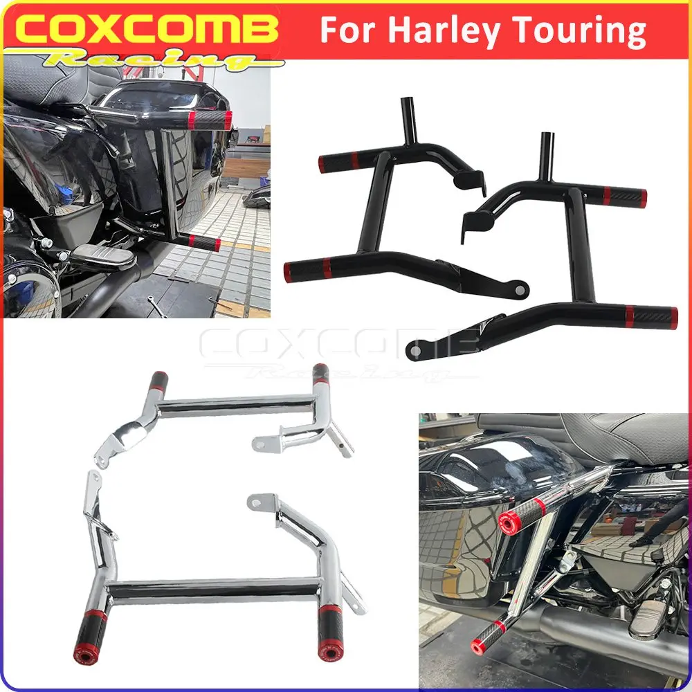 

Rear Saddlebag Rail Guard For Harley Road Glide Limited FLTRK FLTRKSE Special FLTRXS Ultra FLTRU Motor Crash Bar Footrest Bumper