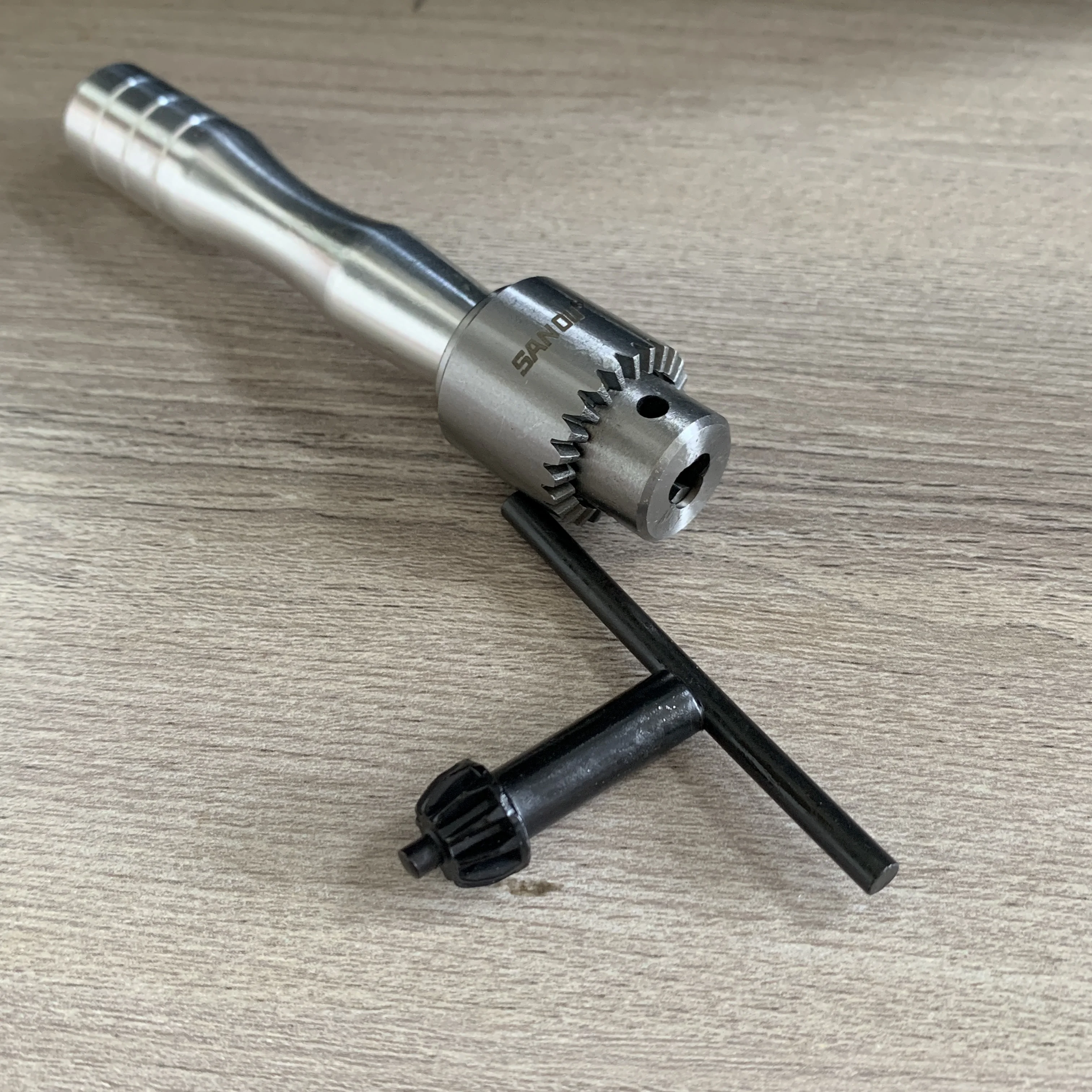 Watchmaker Pin Vice 0.3-4mm Precision Hand Drill Chuck for Watch Repair, Screw & Axle Clamping Tool with Ergonomic Handle