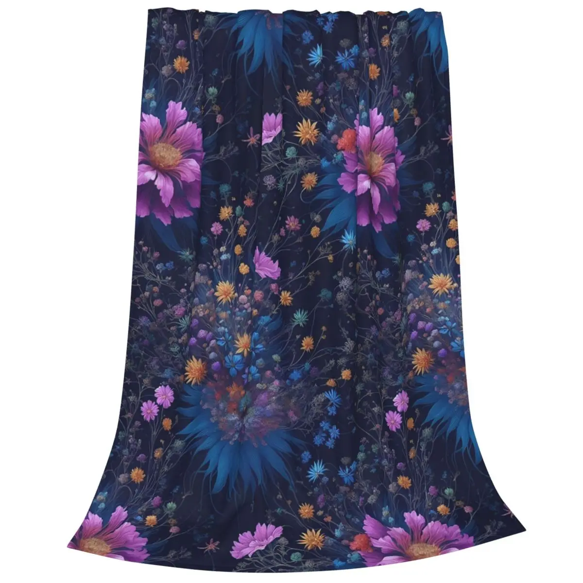 Colorful Enchanted Wildflowers Blanket Flannel Portable Sofa Throw Blankets For Home Bedroom Office Throws Bedspread Quilt