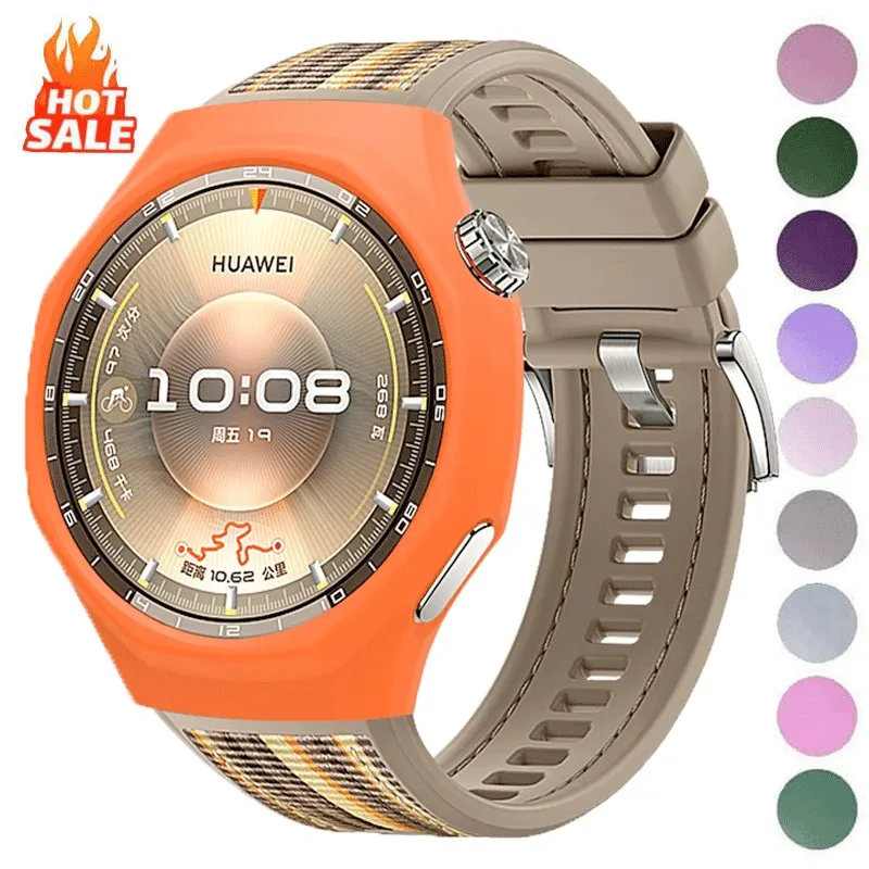 Soft Silicone Cover Case For Huawei Watch GT6 pro Watch Decoration Hollow Protective Case Super Shell For Huawei Watch GT6 pro