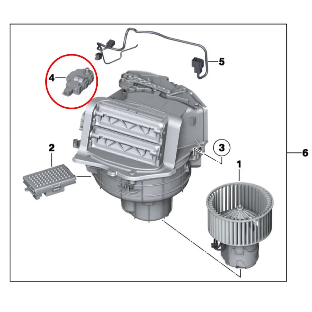 Car Evaporator Air Heater Actuator Flap Motor Air Conditioner Servo Motor For BMW F10 F06 F07 F02 5 6 7 Series 520 535GT 630 740