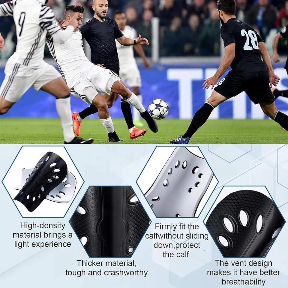 Loogdeel Shin Guards,Soccer Shin Guards for Kids Adults,Shin Pads Set for Football Games,Protective EVA Cushion for Youth Men