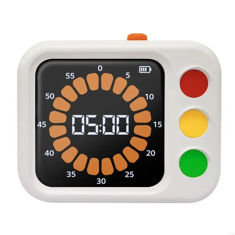 Digital Countdowns Task Timer Educational 60 Minutes Visual Timer For Students Multifunctional Time Management Tool 87HA